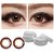 Truom Monthly Color Contact Lenses (Zero Power) with Free  Lens Case/Container Kit Hazel