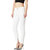 Miss chase Women's White Skinny Mid Rise Clean Look Bleached Side Slit Regular Length Stretchable Denim Jeans