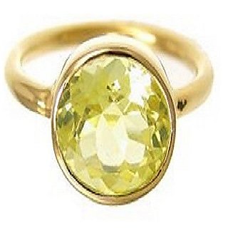                       Original Stone PeridotGold Plated  Ring 6.25 Ratti Stone peridot Ring by CEYLONMINE                                              