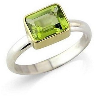                       Precious Stone Peridot  Ring Original & Lab Certified Gemstone Ring BY CEYLONMINE                                              