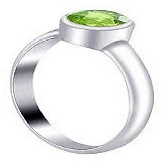                       Semi- Precious Stone Peridot 5.25 Ratti Ring Original & Lab Certified Gemstone Ring BY CEYLONMINE                                              