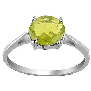                       100% Original Peridot  silver Plated Ring By CEYLONMINE                                              