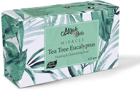 Mirah Belle - Tea Tree, Eucalyptus Soap Bar (125 g) - Inflamed, Acne Prone and Infected Skin. Vegan, Handmade