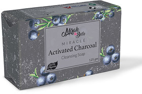 Mirah Belle - Activated Charcoal Soap Bar (125 g) - Clogged Pores, Blackheads, Discoloured Infection Prone Skin.