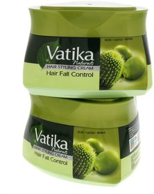 Imported Vatika Naturals Hair Fall Control Hair Styling Cream - 140 GM (Made in Europe) Pack of 2