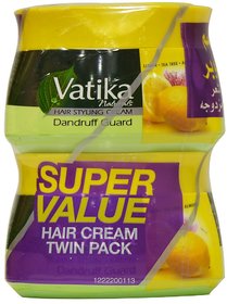 Vatika Hair Styling Cream Dandruff Guard 140ml each (Pack Of 2)