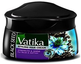 Imported Vatika Black Seed Styling Hair Cream - 140 ML (Made in Europe)
