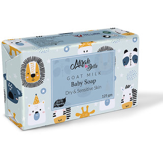 Mirah Belle - Goat Milk Baby Soap Bar (125 g) - Sensitive  Baby Skin. Fragrance Free. Unscented. Hypoallergenic.