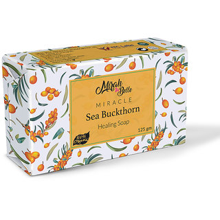 Mirah Belle - Sea Buckthorn Healing Soap Bar (125 g) -Damaged, Ailing  Infection Prone Skin. Vegan, Handmade