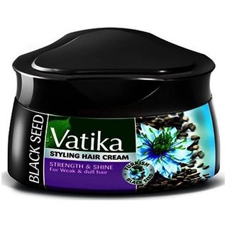 Imported Vatika Black Seed Styling Hair Cream - 140 ML (Made in Europe)