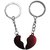 PujaShoppe Red Heart Spilit Heart Key Chain