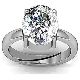                       Ceylonmine Natural And Zircon Ring With Zircon Gemstone Ring                                              
