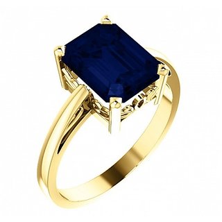                       Natural Blue Sapphire/Neelam  Stone Ring Original  Unheated Stone Neelam  5.25 Ratti Stone Ring By CEYLONMINE                                              