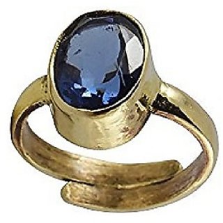                       Stone Neelamblue Sapphire Stone Gold Plated Ring By Ceylonmine                                              