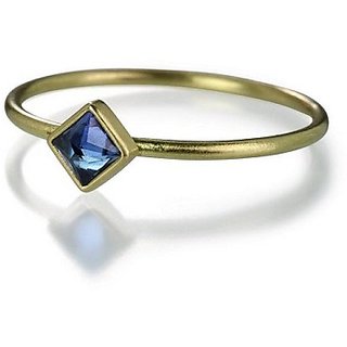                       Original Stone  6.25 Blue Sapphire Ratti Stone Ring  Gold Plated Ring BY CEYLONMINE                                              