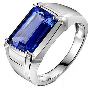                       Precious Stone Blue Sapphire 5.25 Ratti Ring Original & Lab Certified Gemstone Ring BY CEYLONMINE                                              