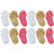 Neska Moda Premium Kids 12 Pairs Ankle Length Frill SocksAge Group 2 To 3 YearsBrown Pink White