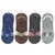 Neska Moda Premium Men and Women 4 Pairs Cotton Loafer Socks With Silicon Gel Grip Multicolor