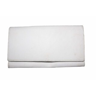 R.S.I Leather Products Leather Wallet for Women - White