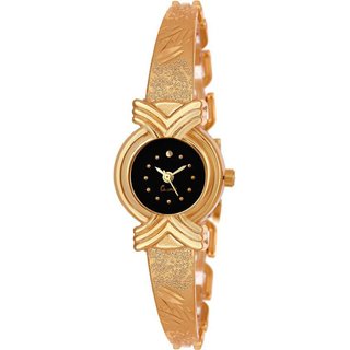                       HRV women  gold black watch                                              
