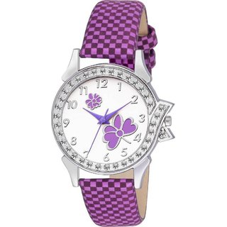                       HRV woman purple buttefly watch                                              