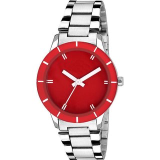                       HRV woman red metal watch                                              