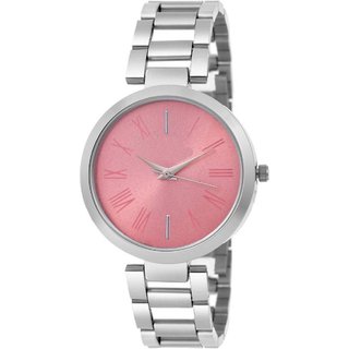                       HRV woman silver pink metal watch                                              
