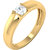 Dare by Voylla Gold Plated Ring With CZ Embellishment
