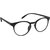 TheWhoop Full Rim Black Round Unisex Spectacle Frame. Transparent Nightwear Eyeglasses for Men and Women