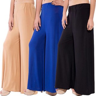                       Uner Combo pack 3-Palazzo pant set ( free size)                                              