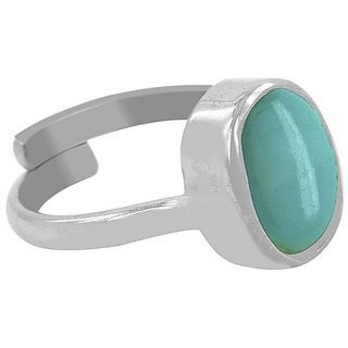                       Turquoise Ring Original  Unheated gemstone Firoza gemstone silver ring lab certified by CEYLONMINE                                              