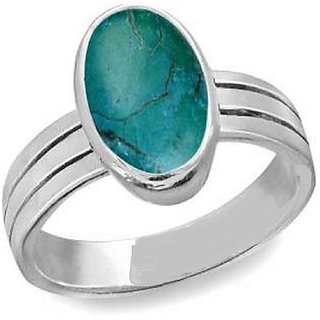                       Firoza Ring Natural & Certified gemstone Turquoise silver ring by CEYLONMINE                                              