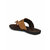 El Paso Men's Tan Man Made Leather Floaters Stylish Thong Slippers