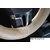 Auto Addict Car Leatherite Beige Steering Cover Wheel Stitchable For Honda Old Amaze (2013-2017)