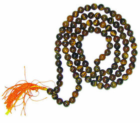 108 Beads Tiger Eye Jaap Mala For Good Fortune Luck