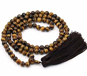 High-Energy Tigers Eye 108 beads Mala