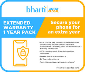 Bharti Assist Secure 1 Year Extended Warranty for Mobile Between Rs. 20001 to Rs. 25000