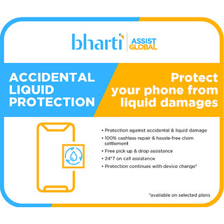 Bharti Assist Protect 1 Year Accidental  Liquid Damage Protection Plan for iPhone Between Rs. 15001 to Rs. 20000
