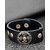 Black PU Leather Dare By Voylla Bracelet For Men