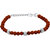 Dare by Voylla Silver Toned Bracelet Featuring 'Lord Buddha Studded With Rudraksha Beads