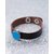 Dare by Voylla Blue Milestone Snap Button Leather Bracelet