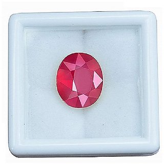                       Natural 7.25 Ratti Ruby/Manik stone Unheated & Original Ruby Stone For Unisex By CEYLONMINE                                              