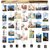 VAH Wood Friend Picture Photo Frame for Wall Decor Photos Artworks Prints Multi Pictures Organizer  Hanging Display Frames with  Wood Clips