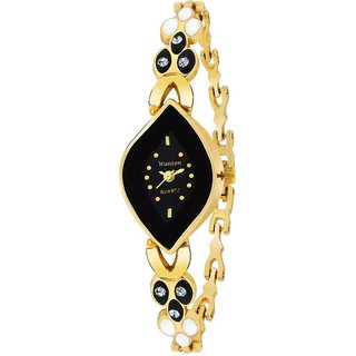 Golden and black unique style and beautiful watch for women Analog Watch Golden and black unique style and beautiful watch for women Analog Watch