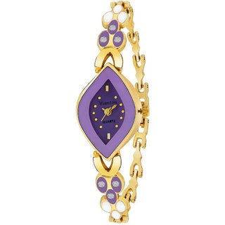                       Golden and Purple unique style and beautiful watch for women Analog Watch                                              