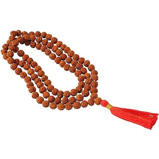                       Rudraksha Jaap Mala 108 + 1 Beads for Pooja Astrology for Men and Women                                              