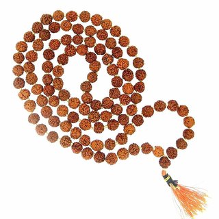                       Rudraksh Moti Japa Mala 108 beads Shiv Pooja Use, Mantra                                              