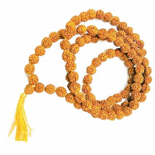                       Rudraksha Japa Beads Mala 108+1 for Men Women Boys and Girls                                              