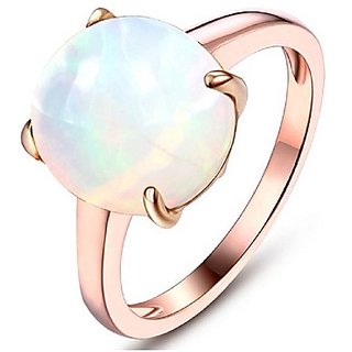                       7.25 Carat Natural Opal Gold Plated  Ring Unheated stone Ring BY Astrological Purpose By CEYLONMINE                                              