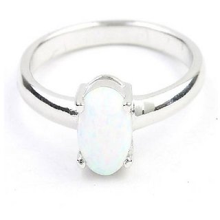                       Certified Stone Opal Ring Original & Unheated Opal Silver Plated Ring(Adjustable Ring) BY CEYLONMINE                                              